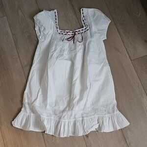 Frankie's Bikinis White LUCKY Western Dress Womens Small